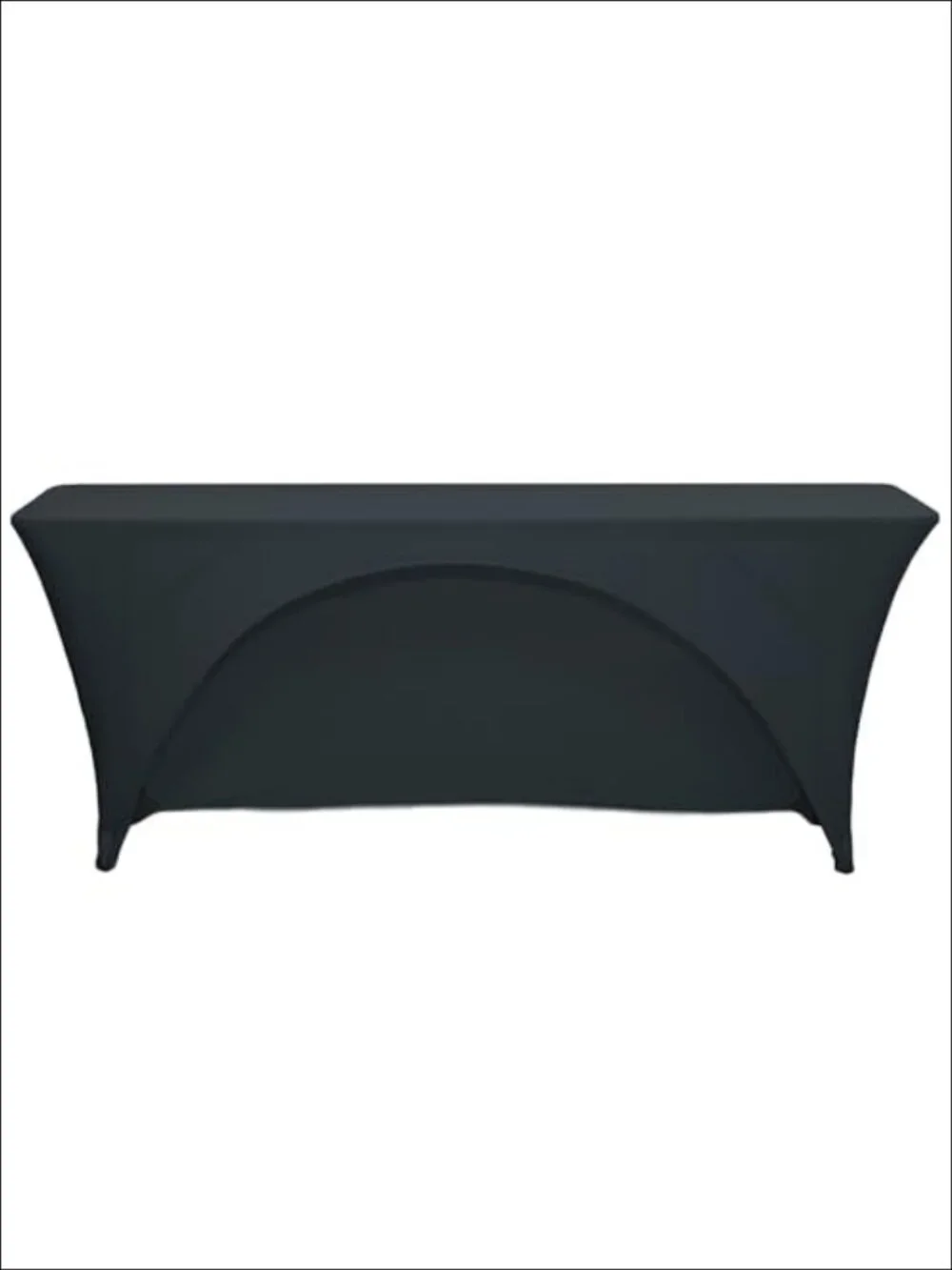 Spandex 6 Ft x 18 In Rectangular Training Tablecloth Open Back Stretch Cover